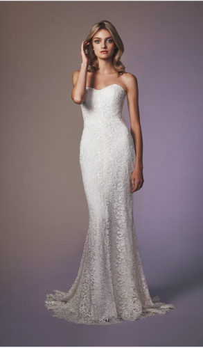 マーメイドドレス　ANNE BARGE　アンバルジ　スパンコール　ケミカルレース　レース　クラシカル