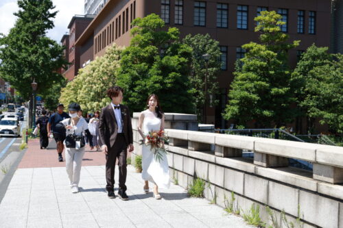 招待状　万国橋　橋　横浜　みなとみらい　フォトウェディング　前撮り