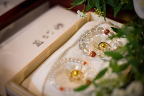 七尾市　妙国寺　結婚式　和装　神前　仏前　ウェディング　白無垢　念珠