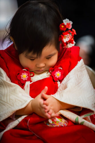 七尾市　妙国寺　結婚式　和装　神前　仏前　ウェディング　七五三　子ども　3歳