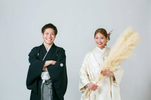 金沢　フォトウェディング　和装　花嫁衣装　着物　ブーケ　ブライダル　結婚　写真　スタジオ