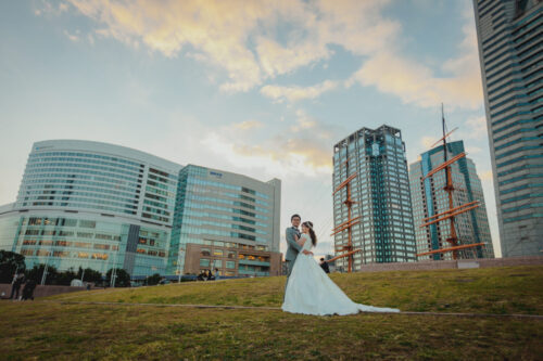 みなとみらい　フォトウェディング　ドレス　日本丸　メモリアルパーク　結婚　写真