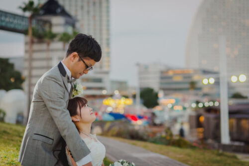 みなとみらい　フォトウェディング　ドレス　日本丸　メモリアルパーク　結婚　写真