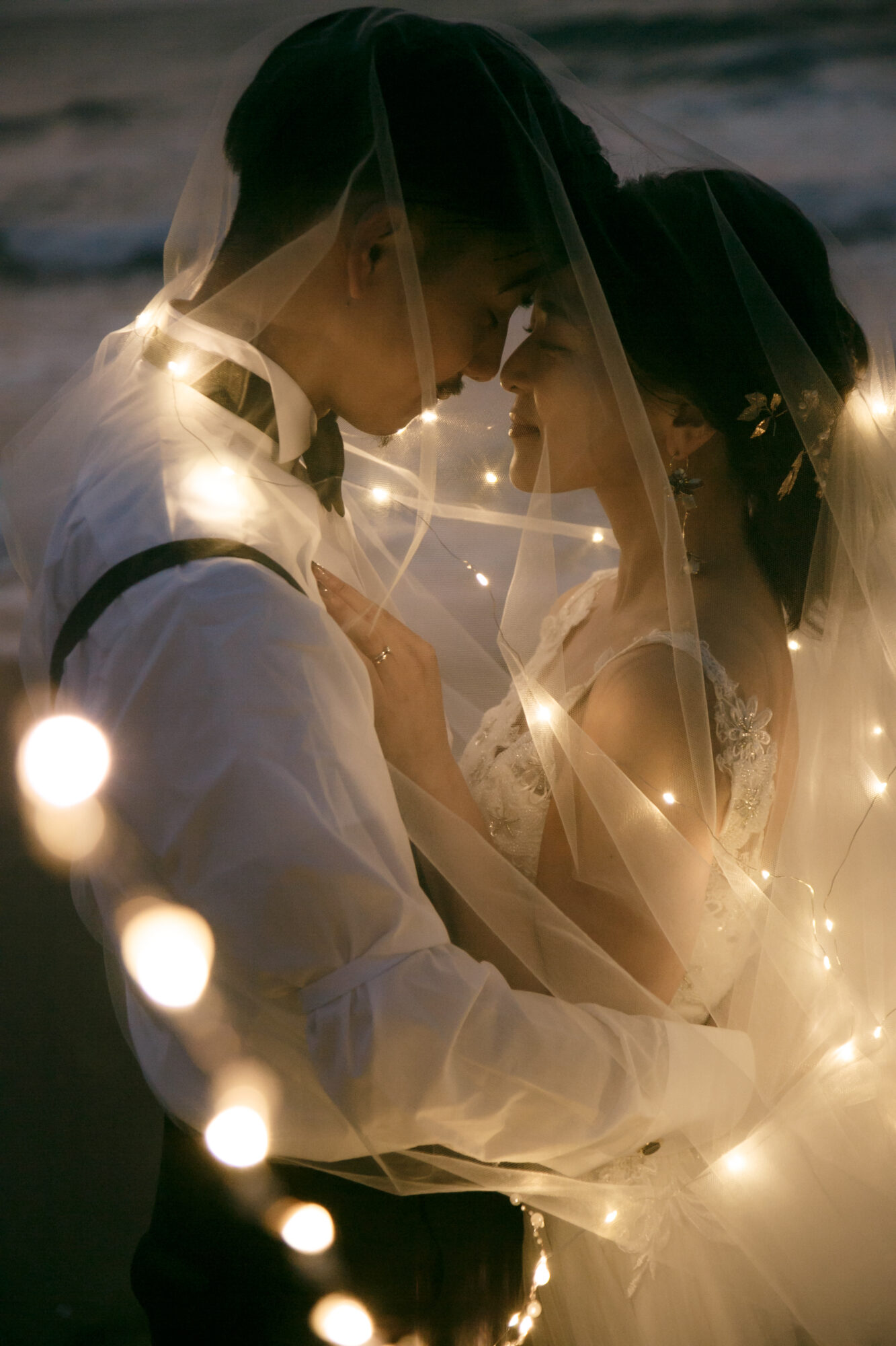 加賀温泉郷でサンセットのフォトウェディング