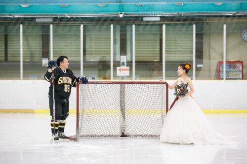 アイス　ホッケー アイスホッケー　リンク　氷上　木村拓哉　プライド　オリンピック　ユニフォーム　フォトウェディング　スケート　ゴール　県民スポレク　金沢