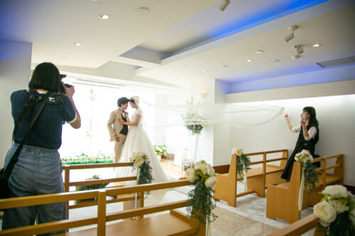 KKR ポートヒル横浜　挙式　結婚式　楽しい　チャペル　ベール　やらせ