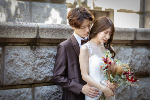 招待状　馬車道　歴史博物館　歴博　横浜　みなとみらい　フォトウェディング　前撮り　プロフィール