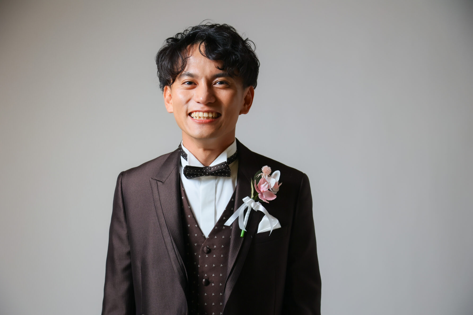 新郎の前撮りソロショット