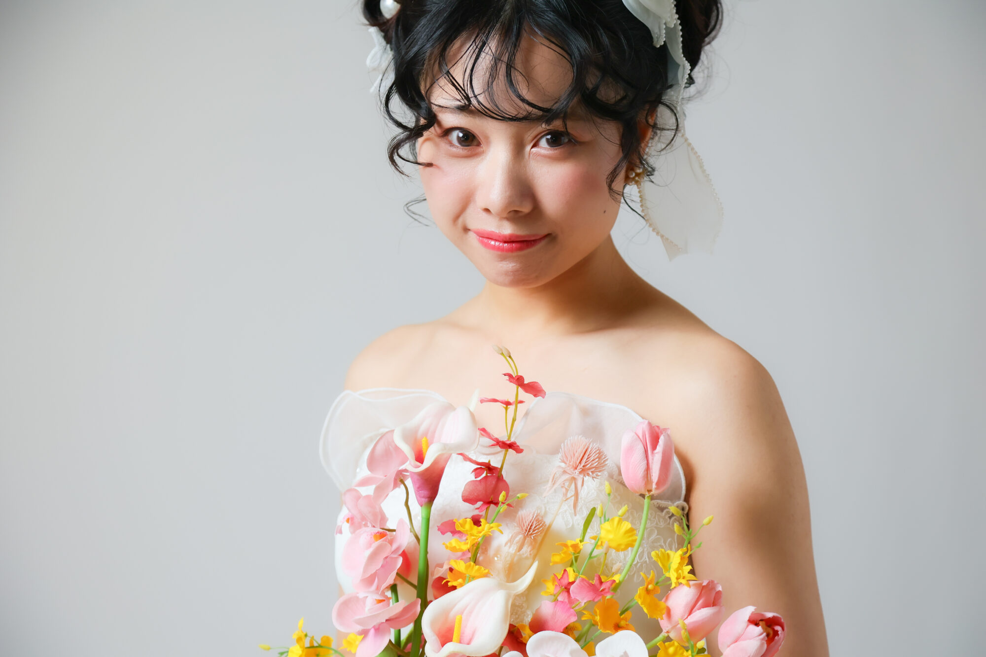 新婦の前撮りソロショット