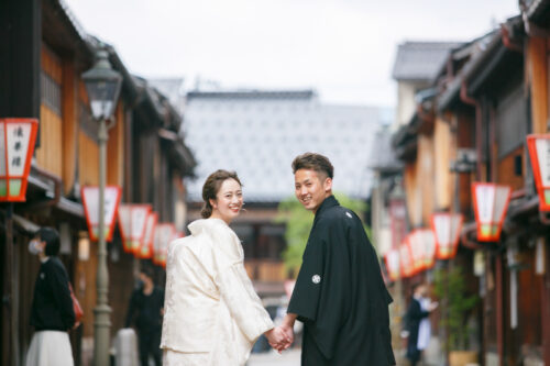 フォトウェディング　金沢　白無垢　ひがし茶屋街　カメラマン　上手