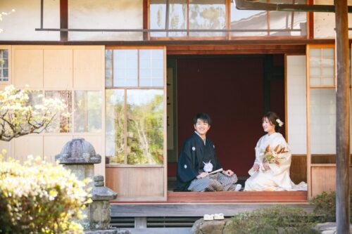 ふるさと館　 和装前撮り　古民家