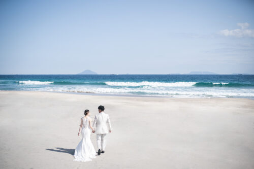 下田の舞磯浜でフォトゥディング