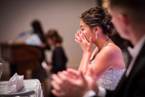 結婚式　ニュー山王　感謝　披露宴　パーティー　新婦　涙