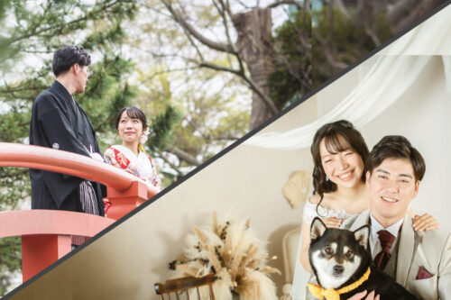 和装ロケと洋装スタジオの前撮り