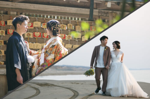 金沢　フォトウェディング　和装　花嫁衣装　着物　洋装　ウェディングドレス　ブーケ　ブライダル　結婚　写真　ロケーション