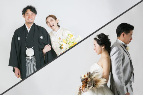 金沢　フォトウェディング　和装　花嫁衣装　着物　洋装　ウェディングドレス　ブーケ　ブライダル　結婚　写真　スタジオ