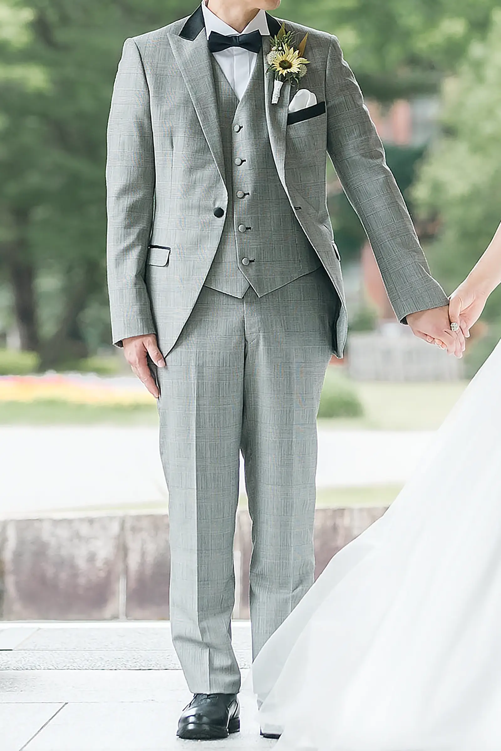 フォトジェリッシュのグレンチェック タキシード 011-GC (AM)