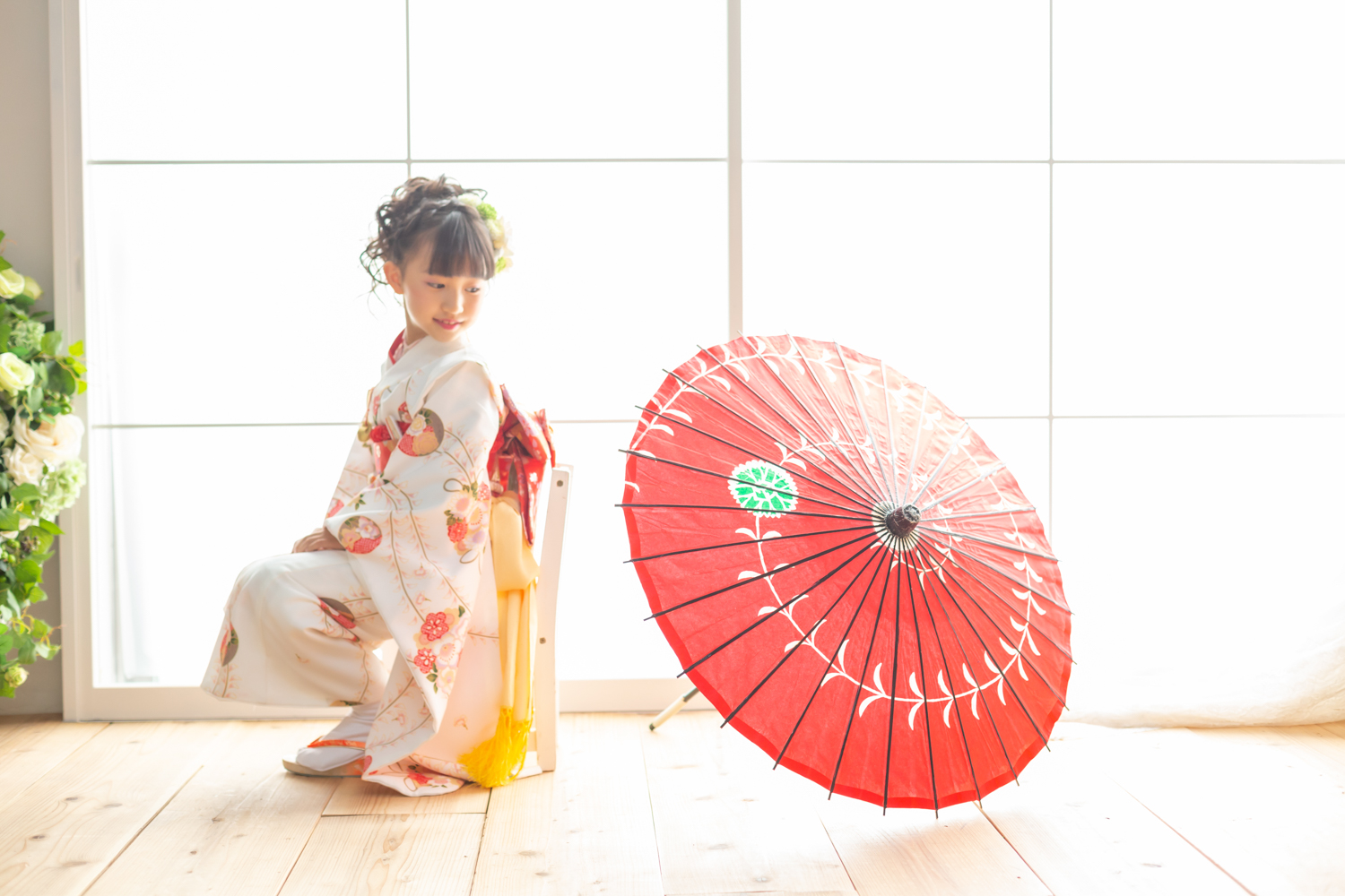 七五三の撮影事例 7歳女の子 ロケ撮影