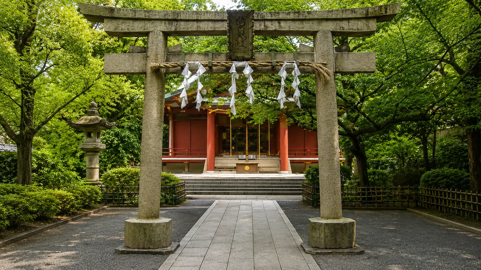 稲毛神社の境内（イメージ）