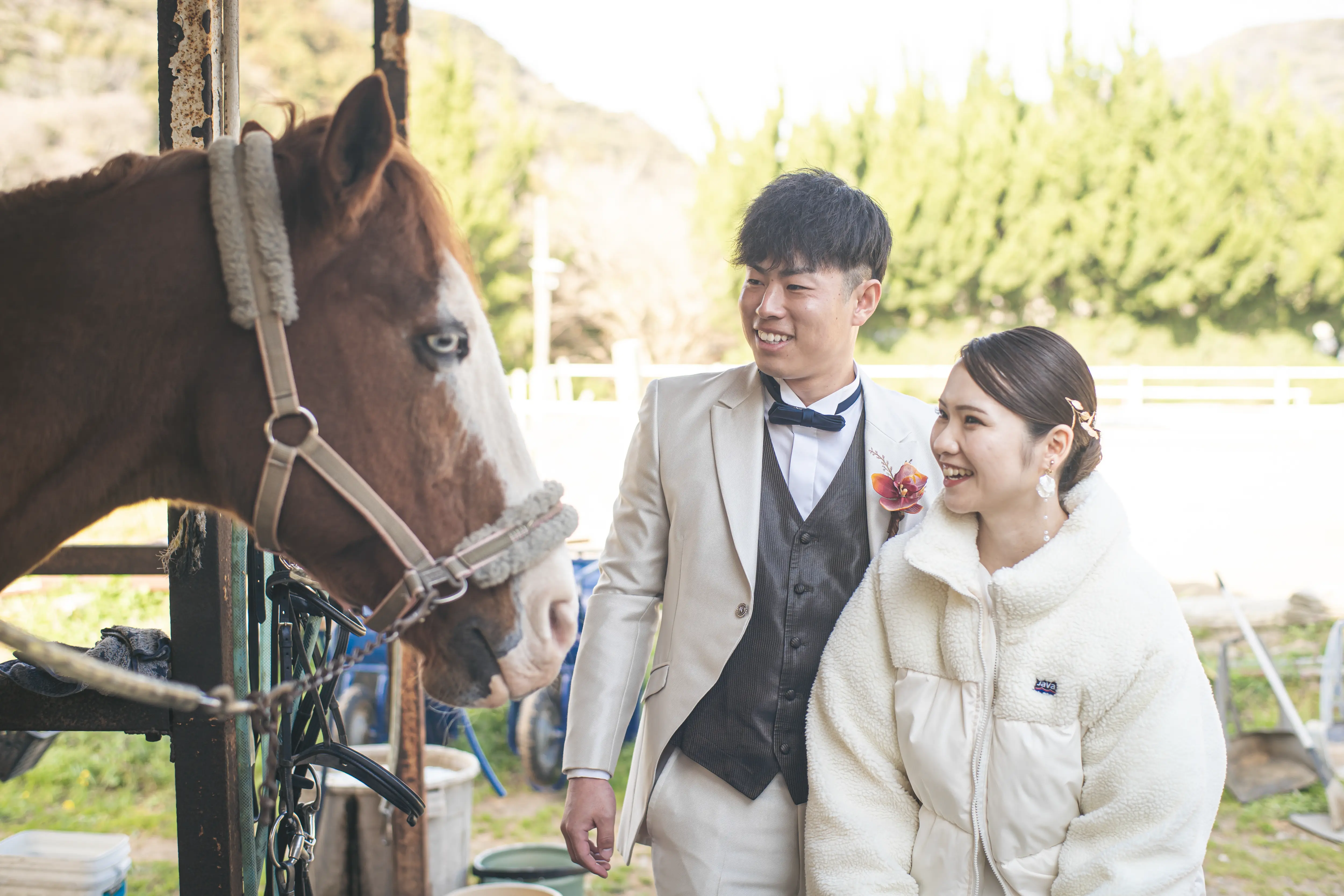 伊豆下田乗馬クラブでのフォトウェディング・前撮り03