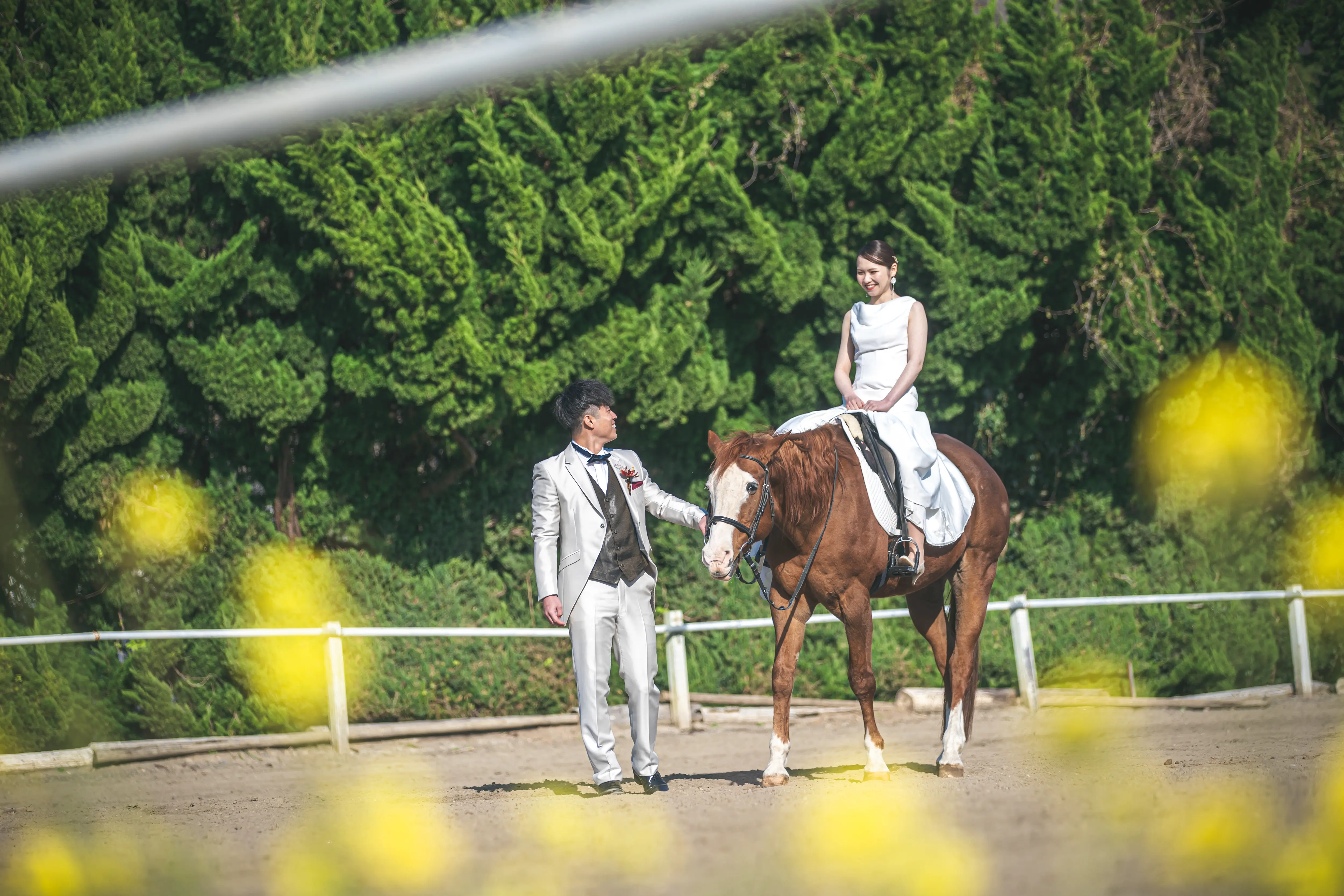 伊豆下田乗馬クラブでのフォトウェディング・前撮り05