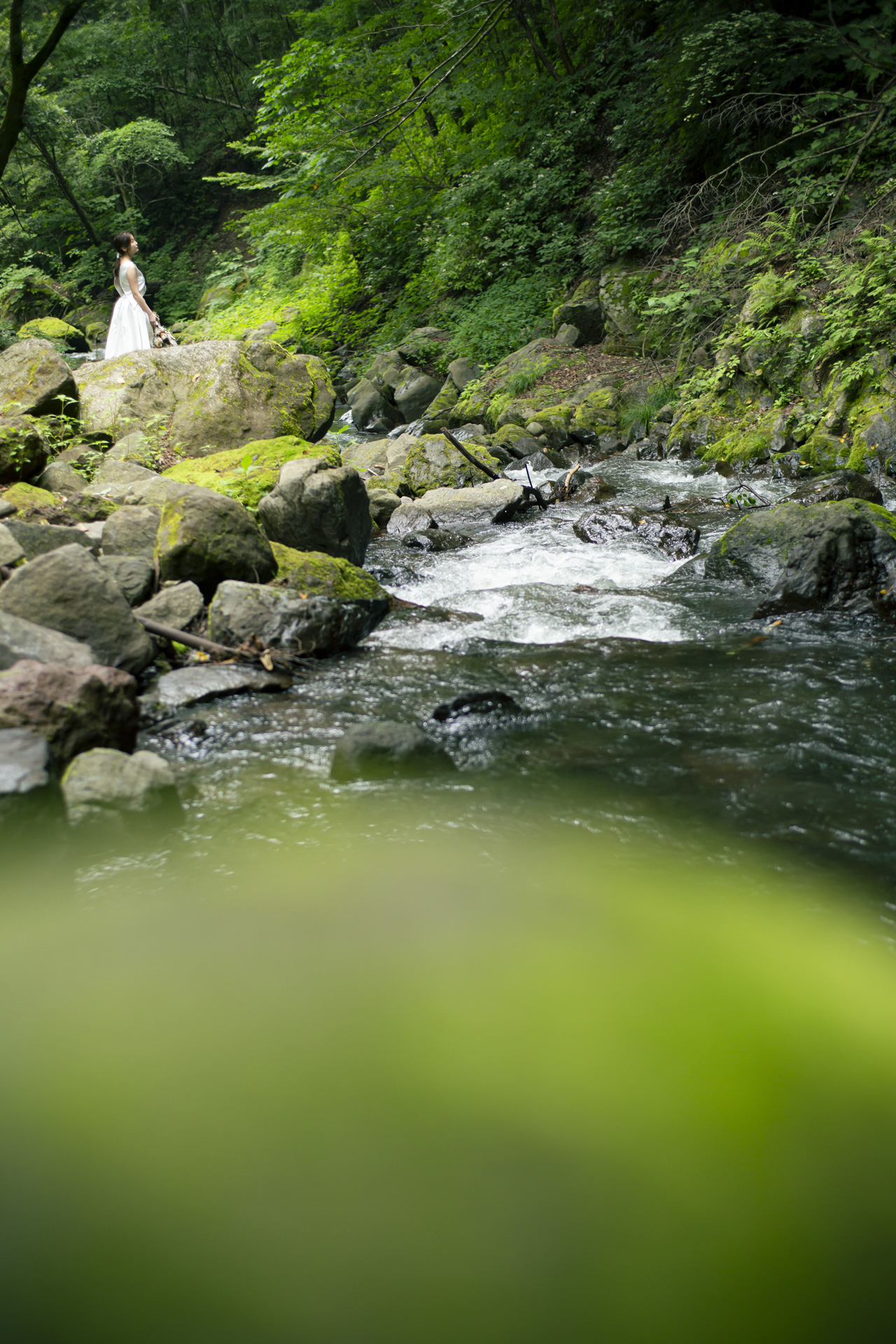 魚止めの滝（北軽井沢）でのフォトウェディング・前撮り17