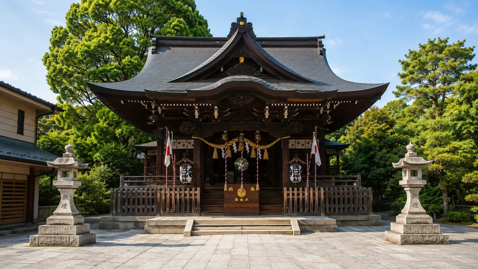 溝口神社の境内（イメージ）