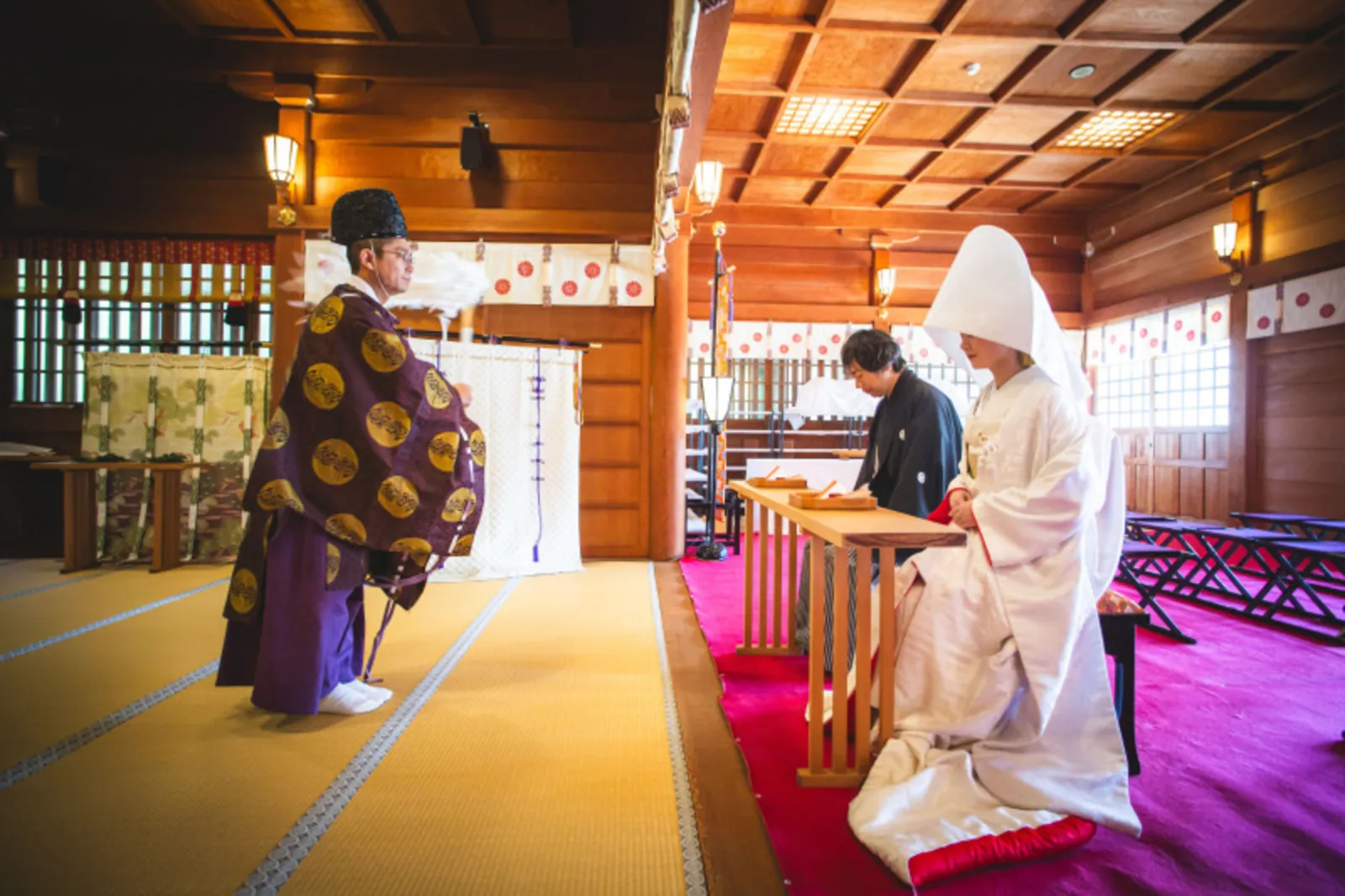 大磯・六所神社での結婚報告祭と和装での神社フォトウェディング