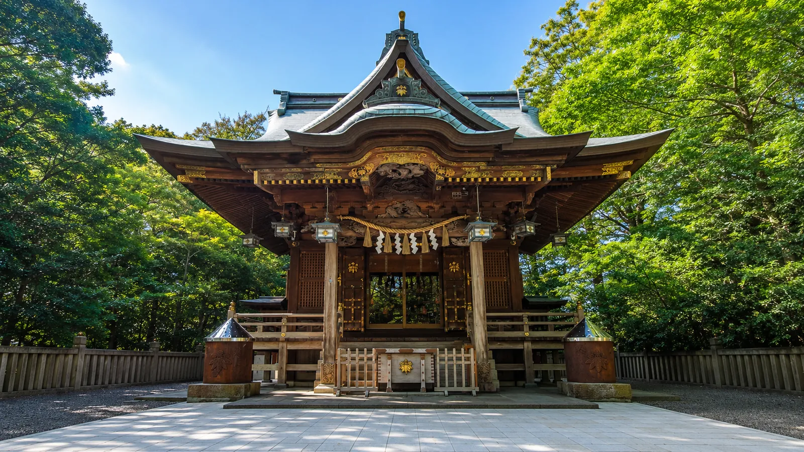 白旗神社の境内（イメージ）